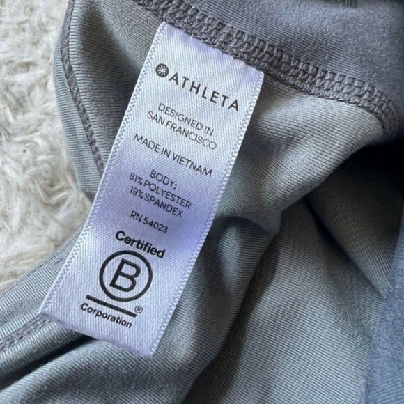 ATHLETA Silver Bells Spar Colorblock 7/8 Leggings Womens Activewear Size Small - Picture 12 of 12